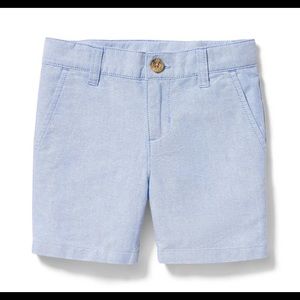 Janie and Jack Blue Oxford Shorts. 6-12 months